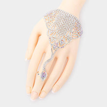 Load image into Gallery viewer, Marquise Crystal Rhinestone Net Hand Chain Bracelet
