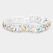 Load image into Gallery viewer, Round Crystal Rhinestone Evening Bracelet
