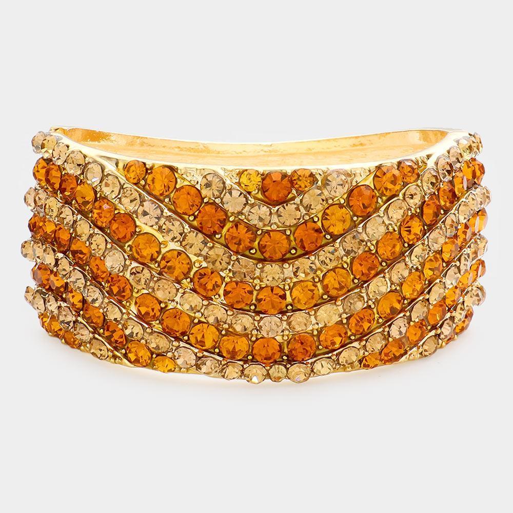 Brown Bubble Stone Evening Bracelet - Jewelry Store by Erik Rayo