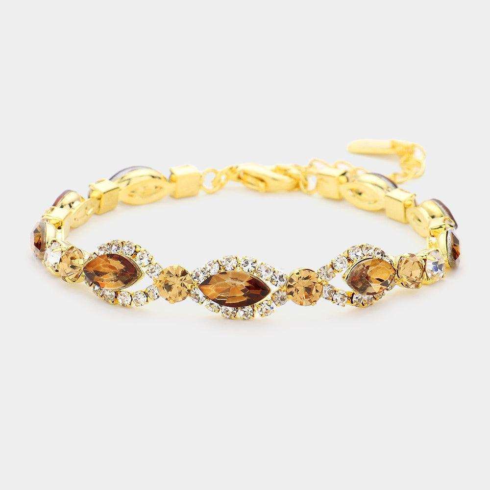 Marquise Stone Accented Evening Bracelet - Jewelry Store by Erik Rayo