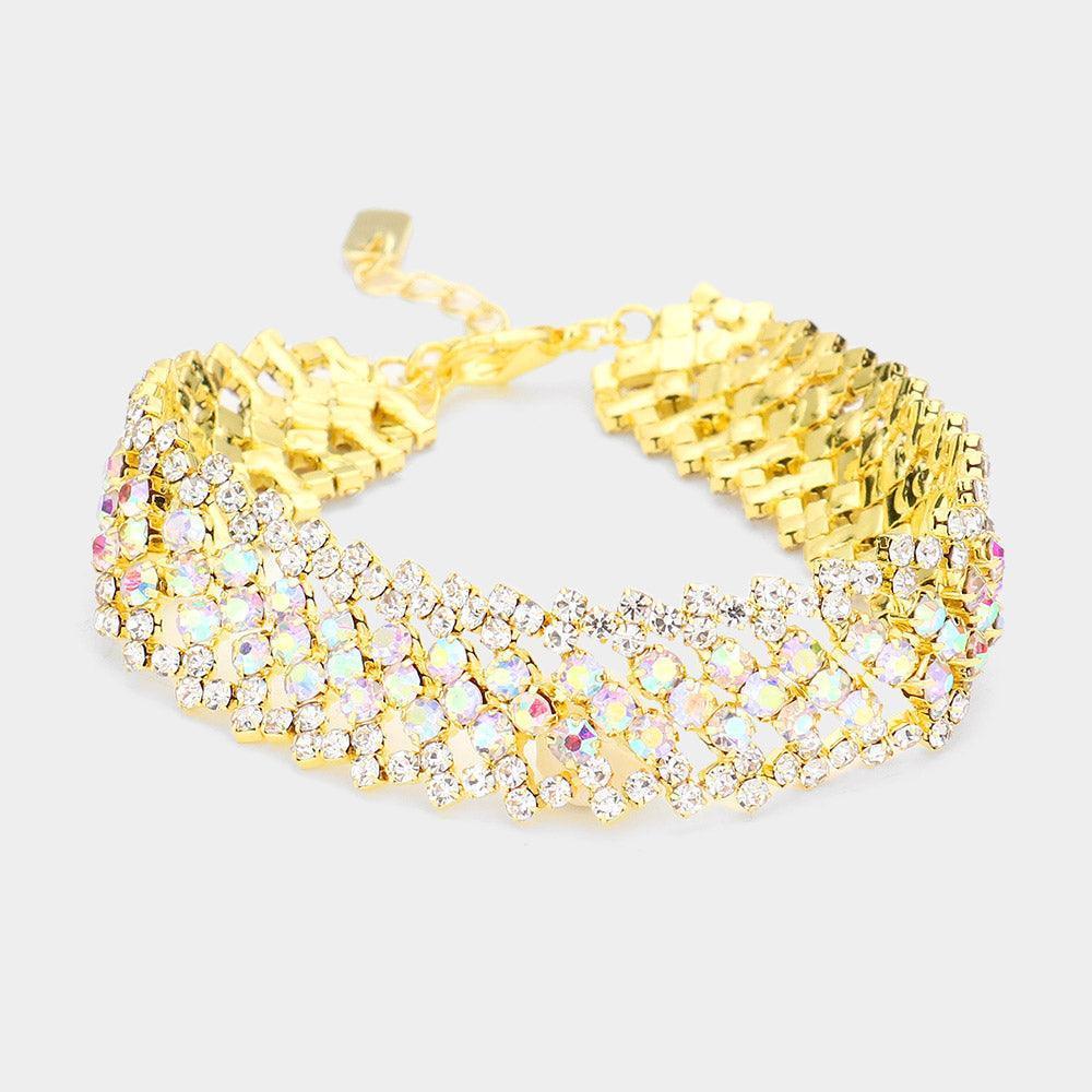 Gold Bubble Stone Evening Bracelet - Jewelry Store by Erik Rayo