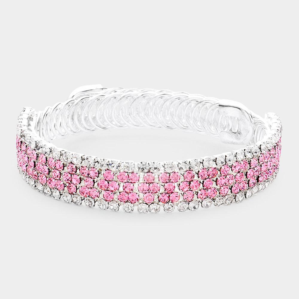 Rhinestone Pave Evening Bracelet