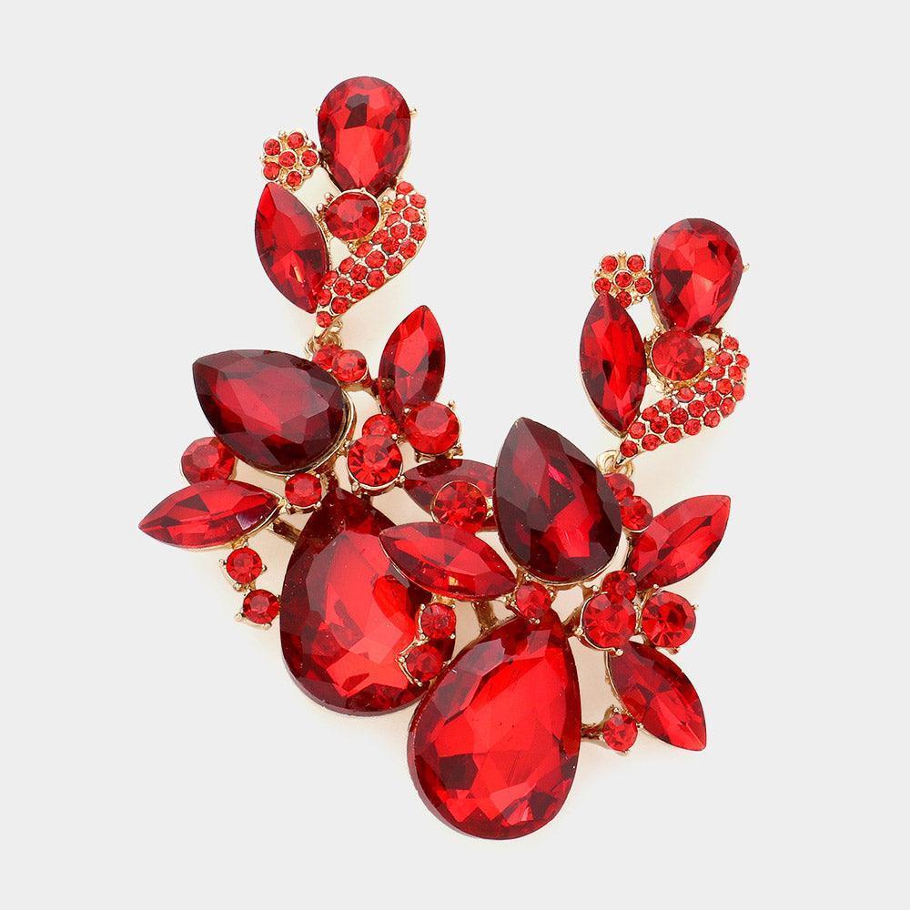 Multi Stone Cluster Dangle Evening Earrings - Jewelry Store by Erik Rayo