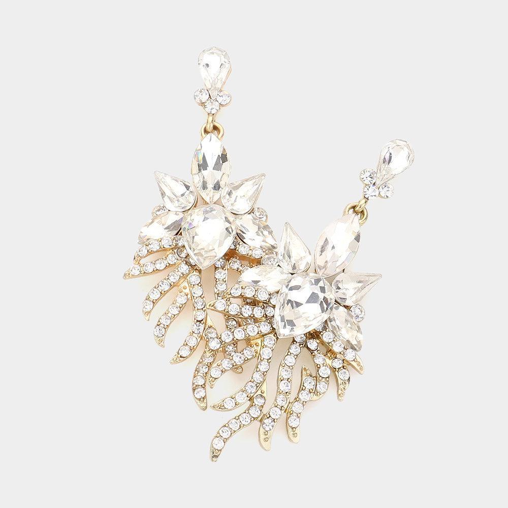 Clear Fantastical Reef Evening Earrings - Jewelry Store by Erik Rayo