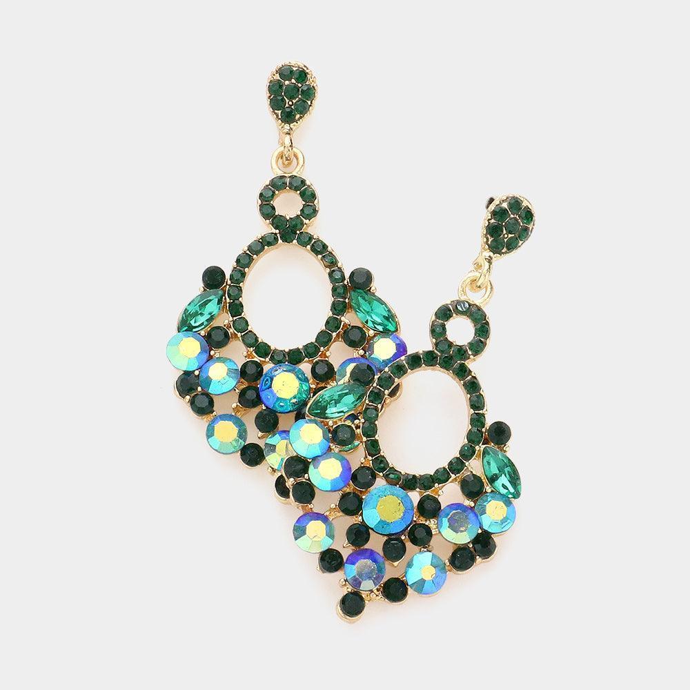 Marquise Crystal Chandelier Statement Evening Earrings - Jewelry Store by Erik Rayo