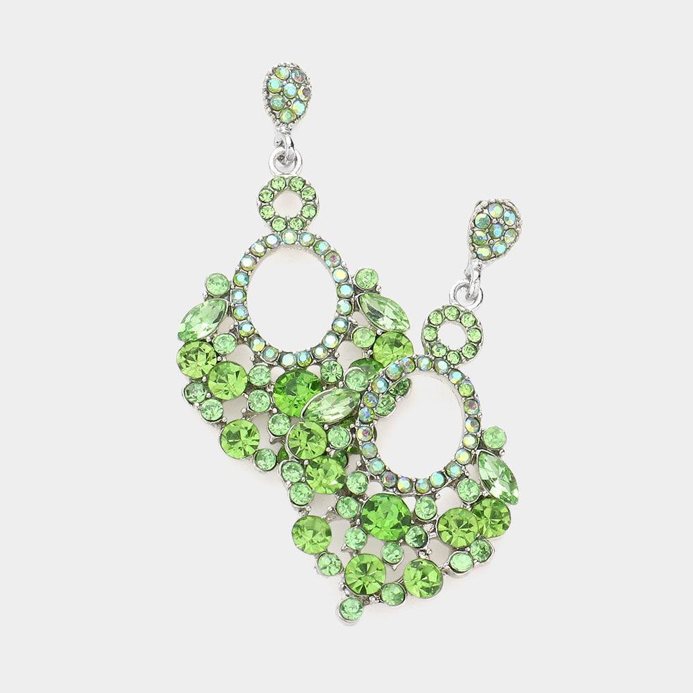 Marquise Crystal Chandelier Statement Evening Earrings - Jewelry Store by Erik Rayo