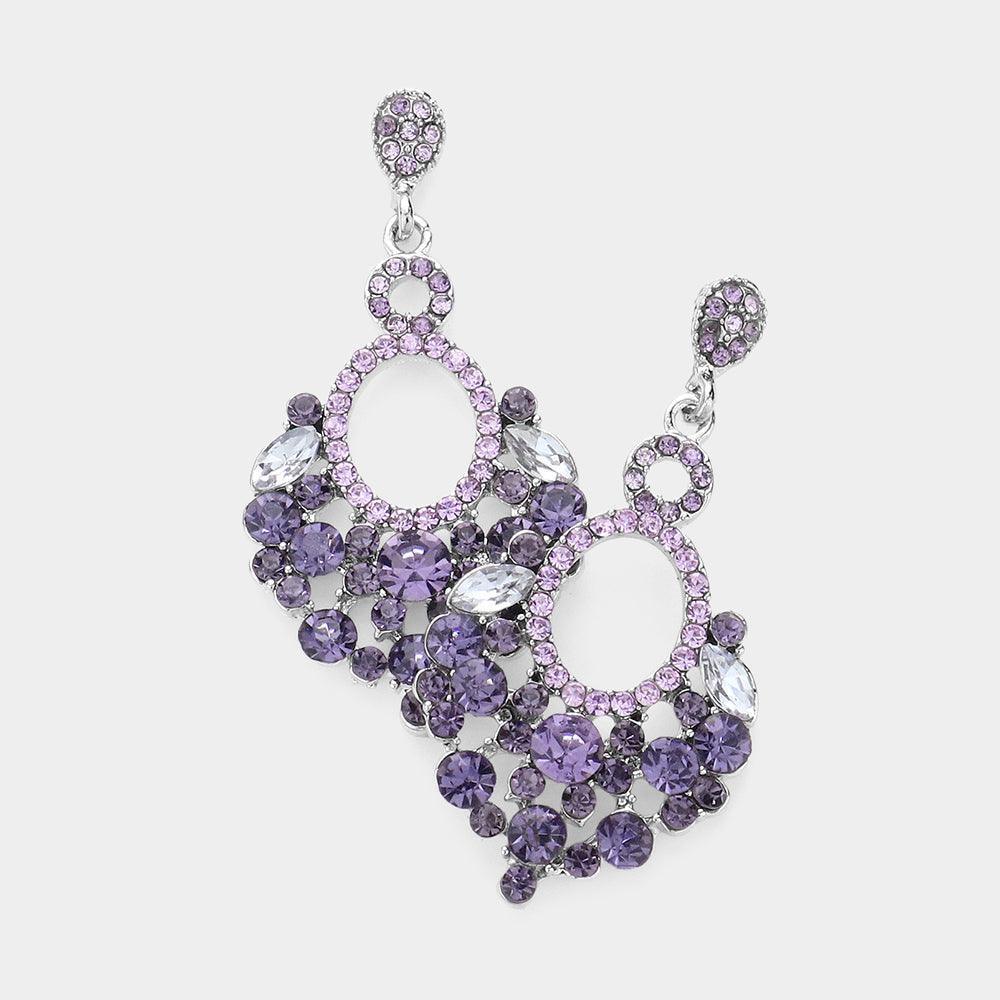 Marquise Crystal Chandelier Statement Evening Earrings - Jewelry Store by Erik Rayo