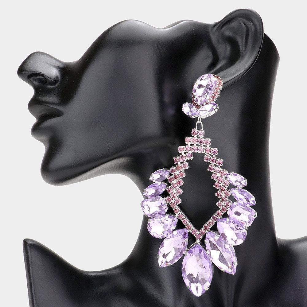 Multi Stone Cluster Statement Evening Earrings - Jewelry Store by Erik Rayo