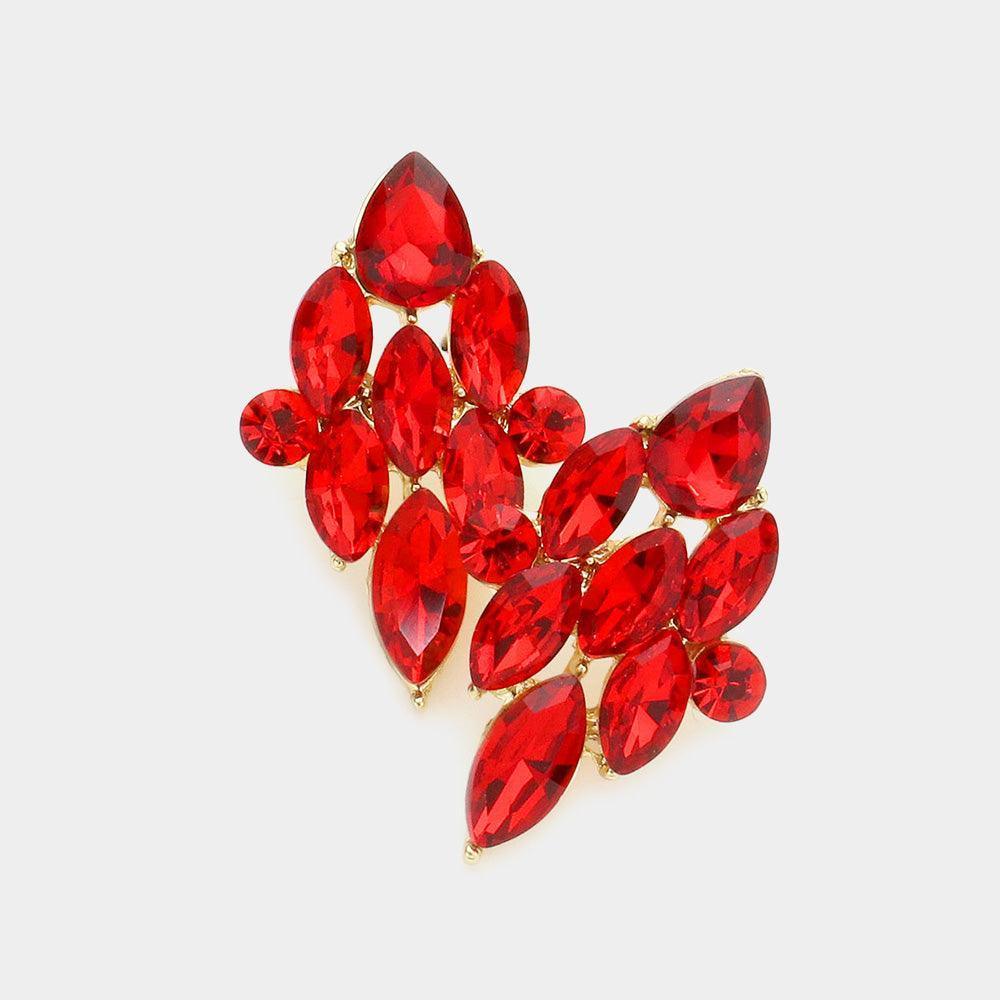 Marquise Stone Cluster Evening Earrings - Jewelry Store by Erik Rayo
