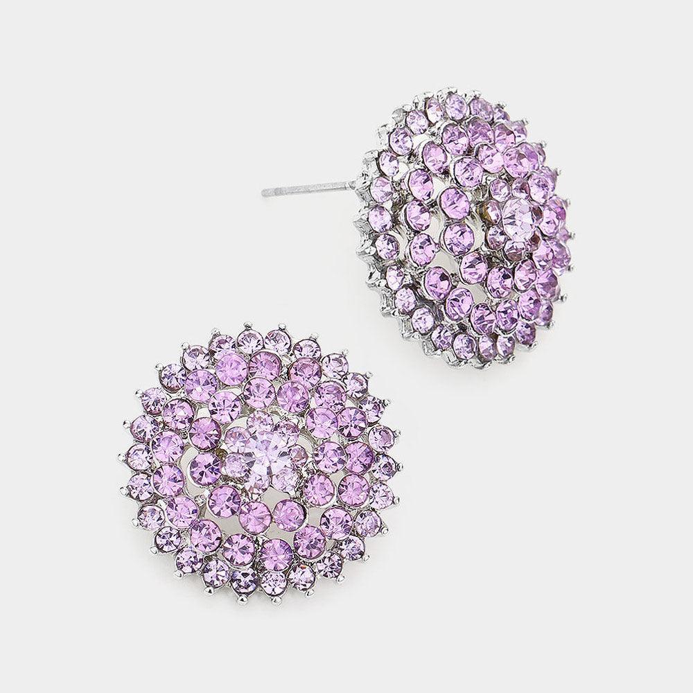 Bloom Crystal Rhinestone Stud Earrings - Jewelry Store by Erik Rayo