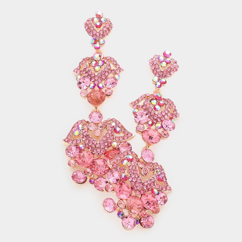 Bubble Crystal Rhinestone Evening Earrings - Jewelry Store by Erik Rayo