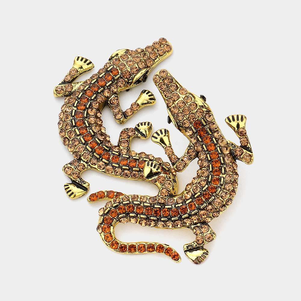 Alligator Evening Earrings - Jewelry Store by Erik Rayo