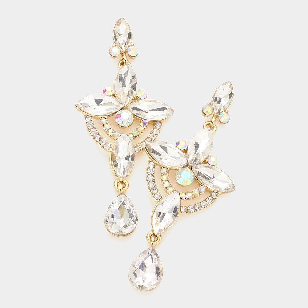 Gold Regal Chandelier Drop Earrings - Jewelry Store by Erik Rayo