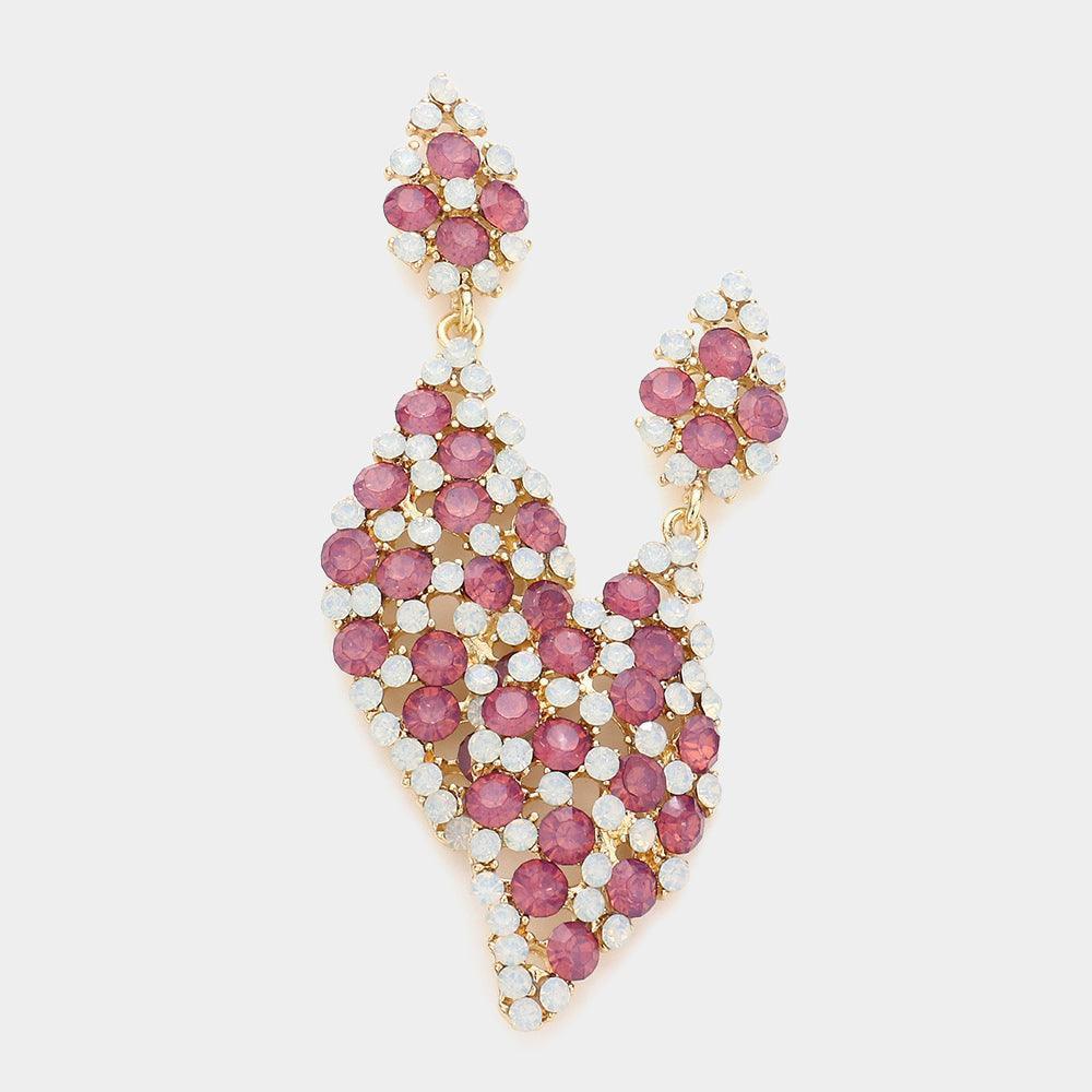 Amethyst Bubble Stone Dangle Evening Earrings - Jewelry Store by Erik Rayo