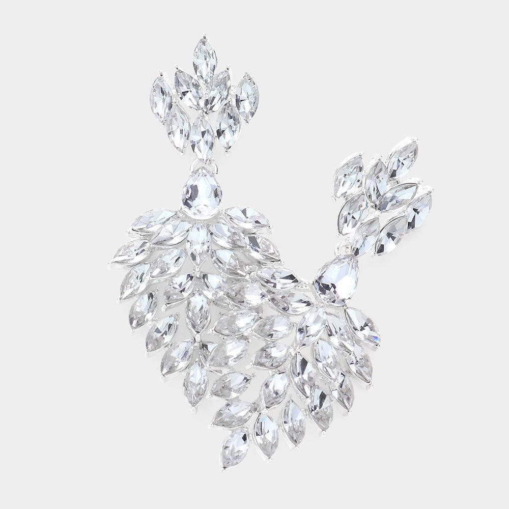 Amethyst Marques Stone Accented Dangle Evening Earrings - Jewelry Store by Erik Rayo