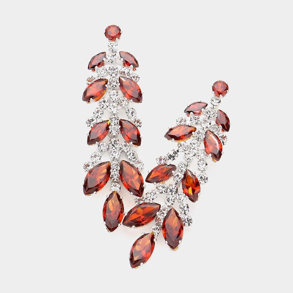 CZ Marquise Accented Dangle Evening Earrings - Jewelry Store by Erik Rayo