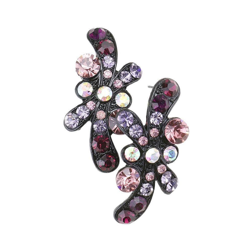 Amethyst Bubble Stone Evening Earrings - Jewelry Store by Erik Rayo