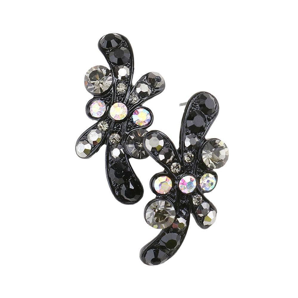 Black Bubble Stone Evening Earrings - Jewelry Store by Erik Rayo