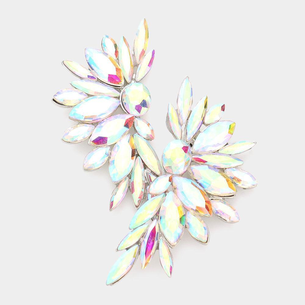 Marquise Stone Cluster Evening Earrings - Jewelry Store by Erik Rayo