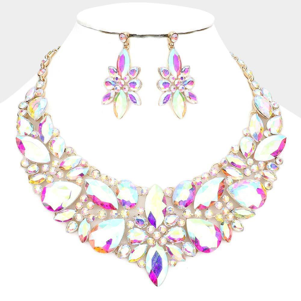 Gold Multi Stone Evening Necklace - Jewelry Store by Erik Rayo