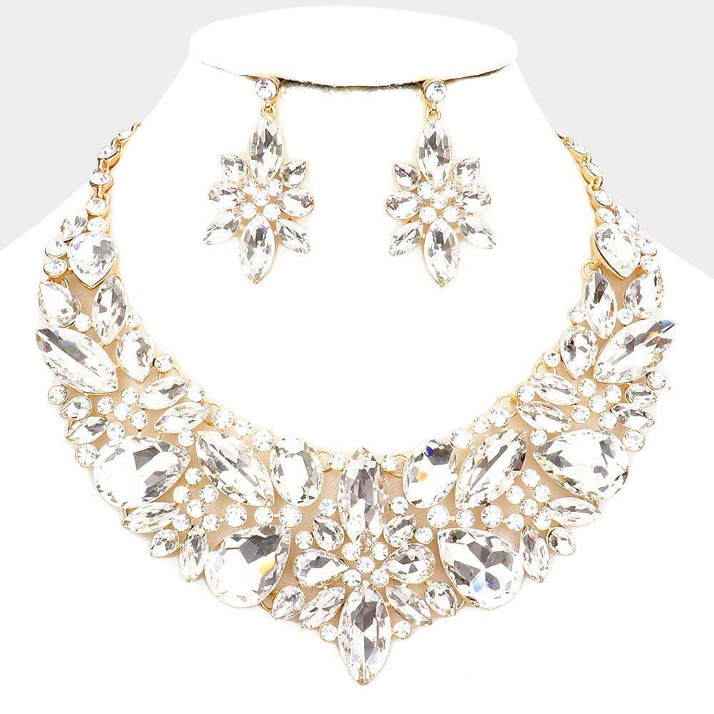 Gold Multi Stone Evening Necklace - Jewelry Store by Erik Rayo