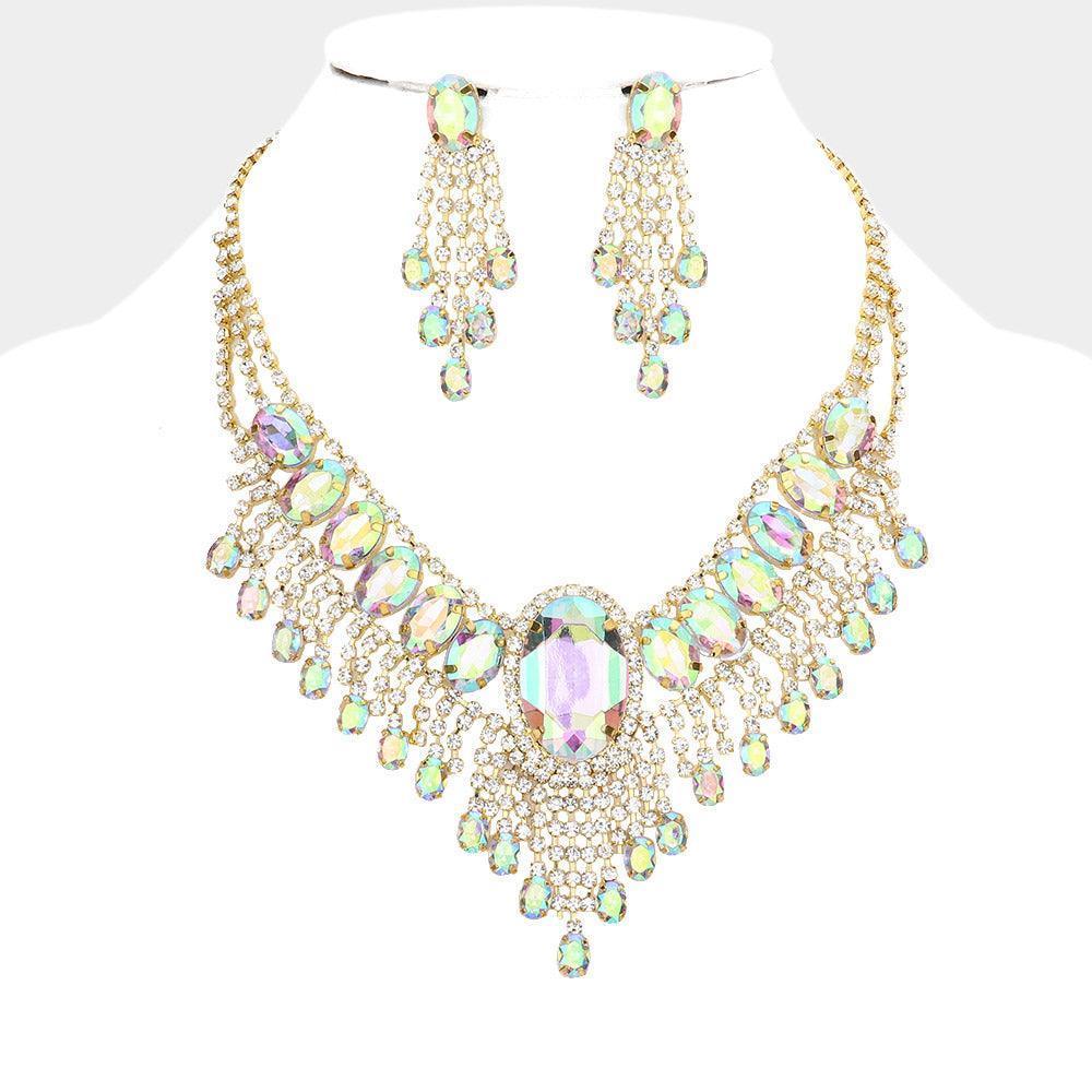 Gold Glass Stone Ephemeral Wings Necklace - Jewelry Store by Erik Rayo