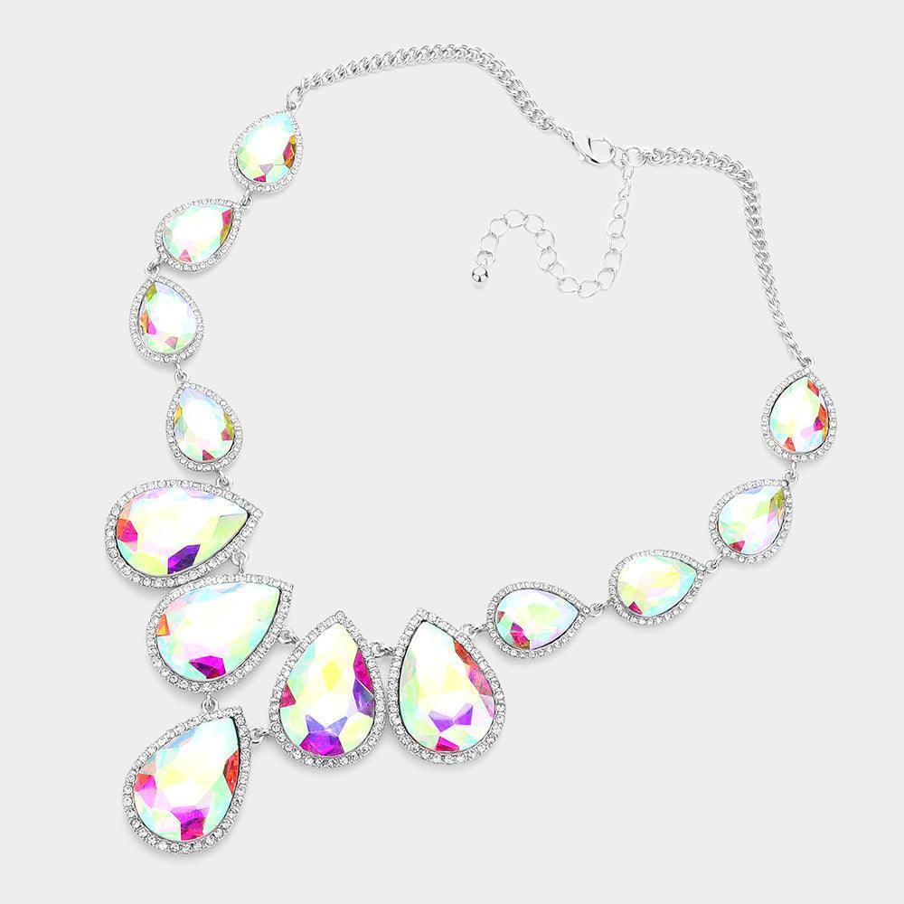 Teardrop Stone Link Evening Necklace - Jewelry Store by Erik Rayo