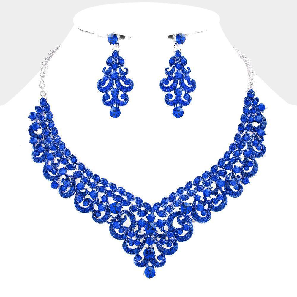 Bubble Stone Embellished Leaf Cluster Necklace - Jewelry Store by Erik Rayo