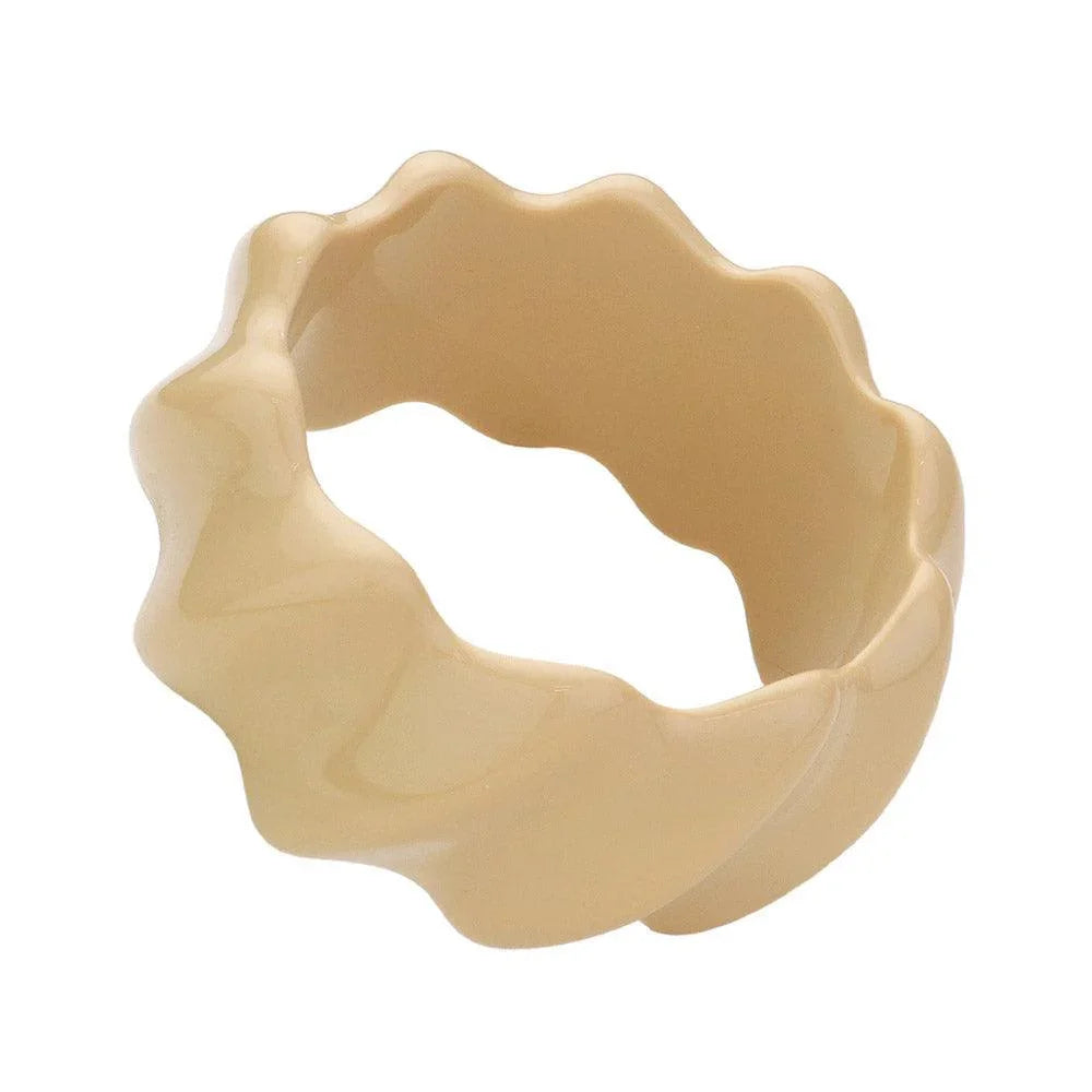 Textured Resin Wavy Bangle Bracelet - Jewelry Store by Erik Rayo