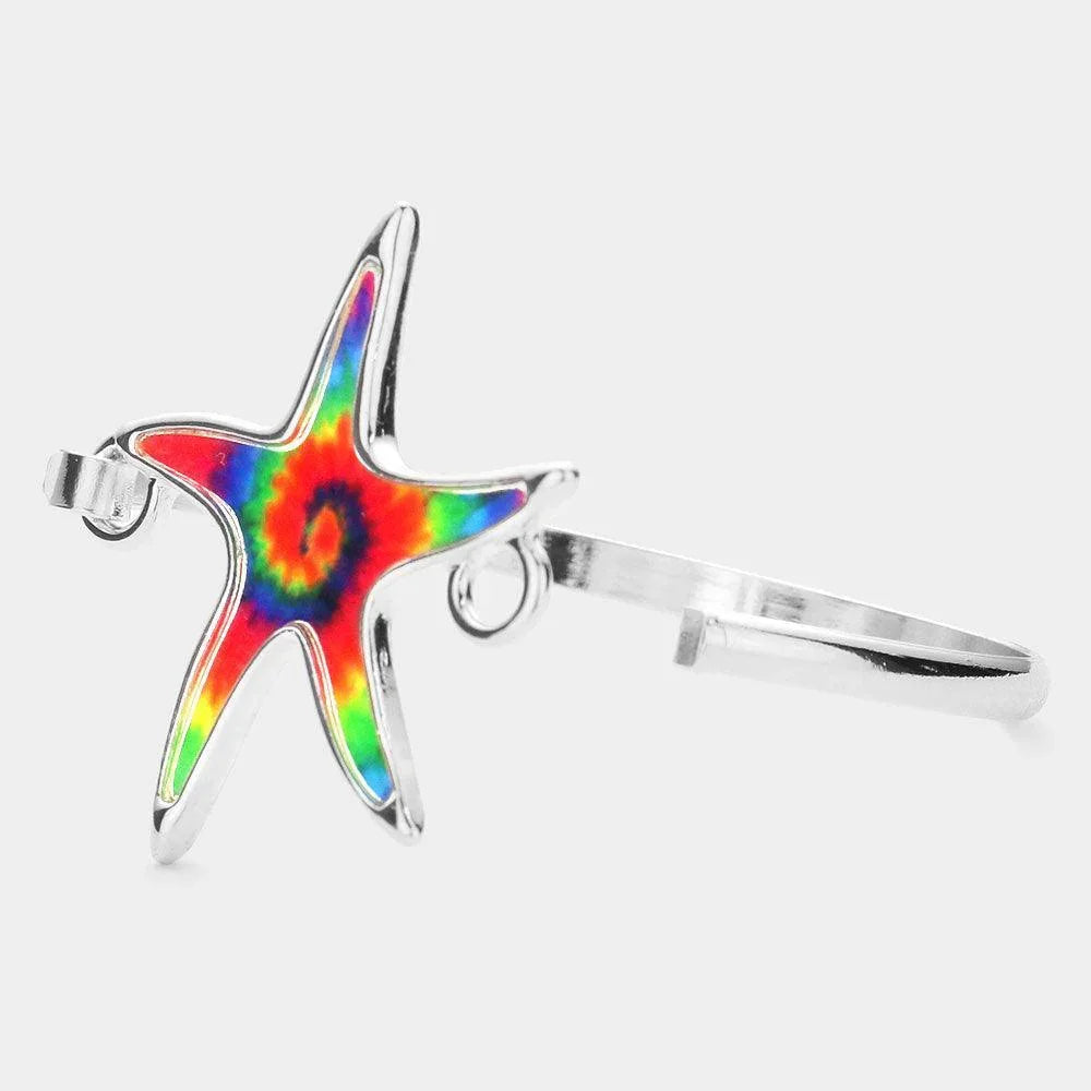 Tie Dye Starfish Hook Bracelet - Jewelry Store by Erik Rayo