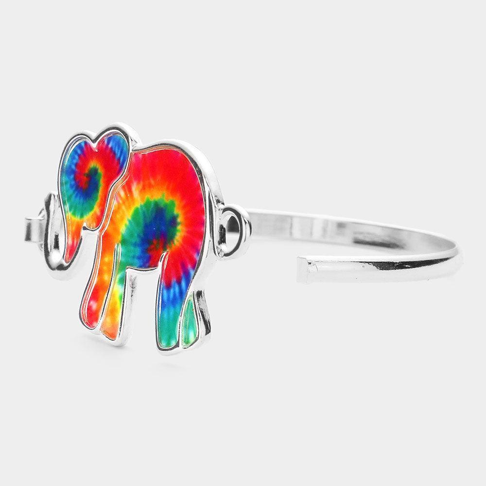 Tie Dye Elephant Hook Bracelet - Jewelry Store by Erik Rayo