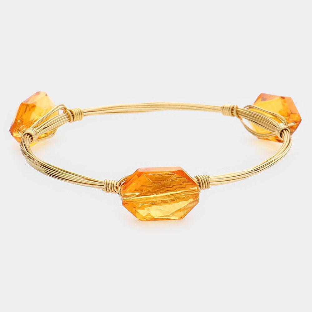 Glass Trio FlexiWire Bracelet - Jewelry Store by Erik Rayo