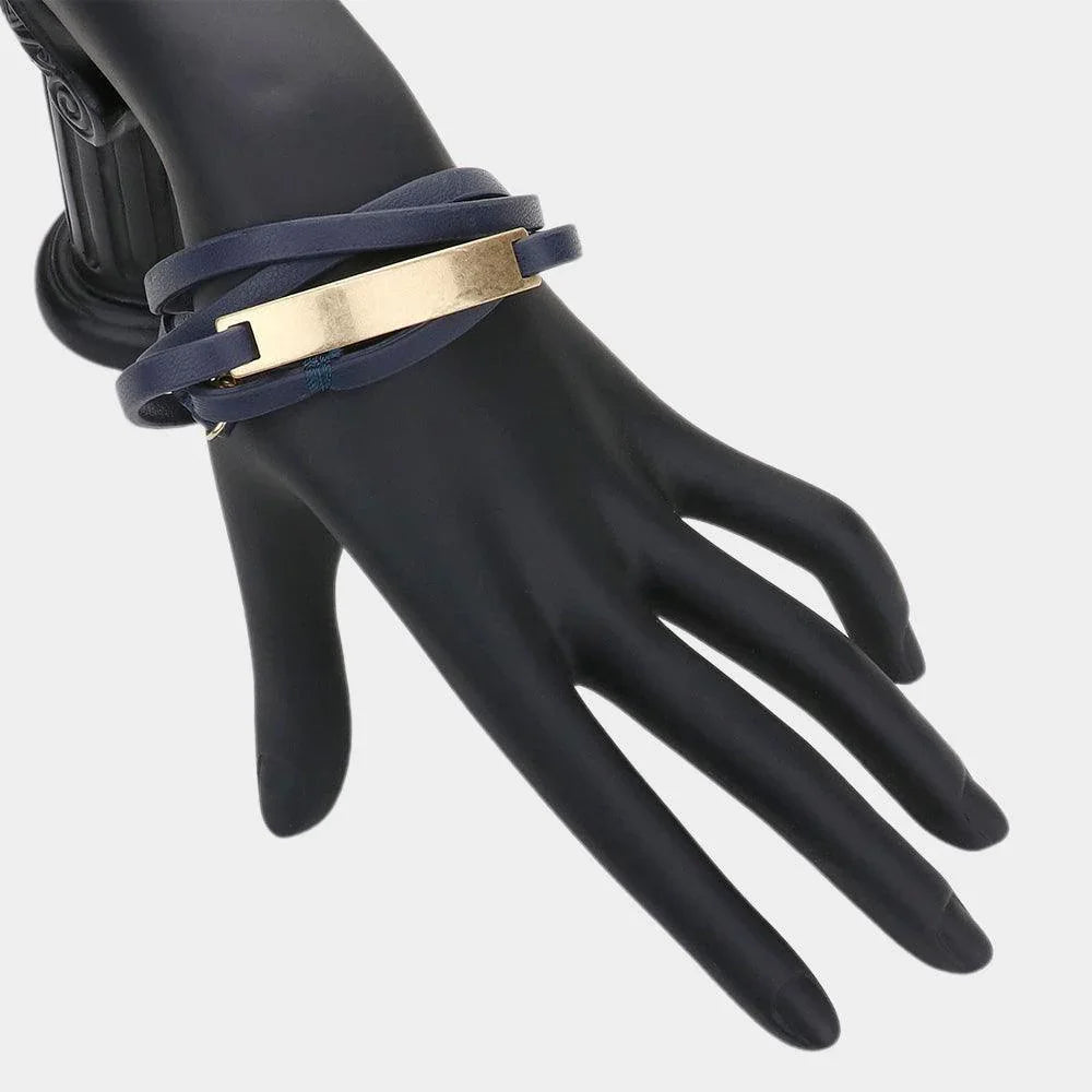 Faux Leather Wrap Bracelet - Jewelry Store by Erik Rayo
