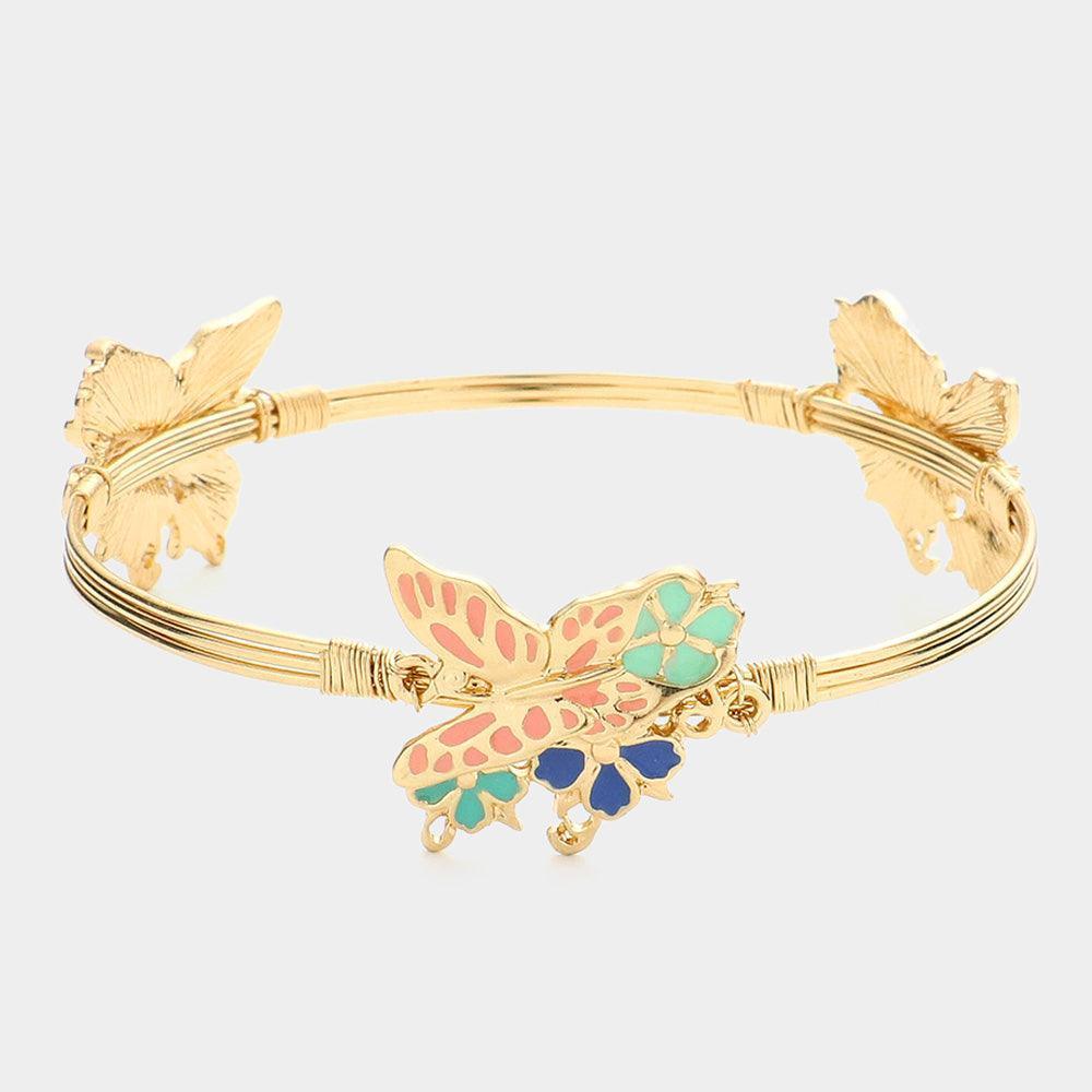Resin Butterfly Bangle Bracelet - Jewelry Store by Erik Rayo