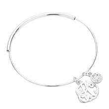 Load image into Gallery viewer, Letter H Monogram Bangle Bracelet
