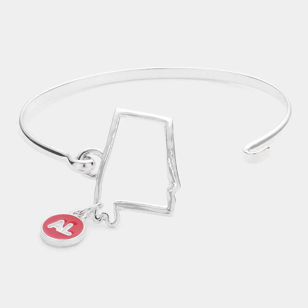 Silver Alabama Bangle Bracelet - Jewelry Store by Erik Rayo