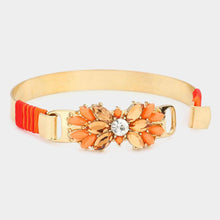 Load image into Gallery viewer, Peach Resin Utopian Petal Bracelet
