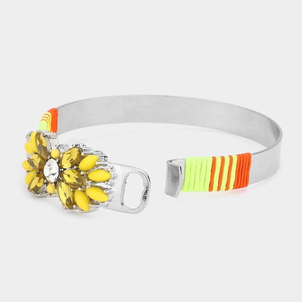 Yellow Resin Utopian Petal Bracelet - Jewelry Store by Erik Rayo