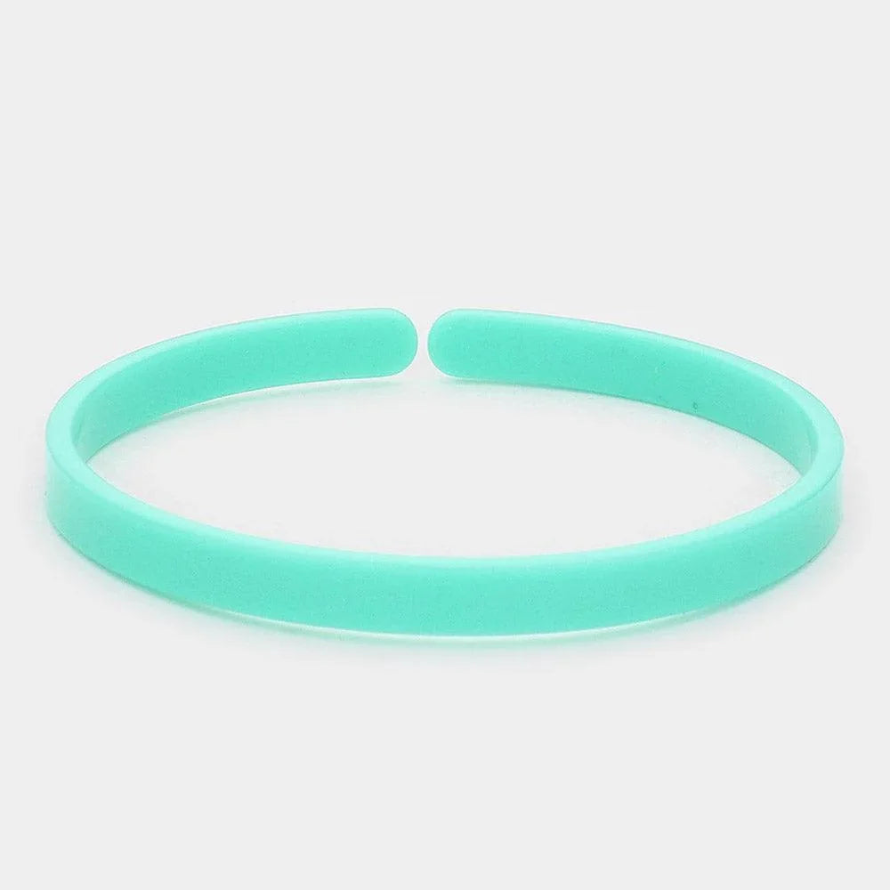 Turquoise Acetate Adjustable Bracelet - Jewelry Store by Erik Rayo