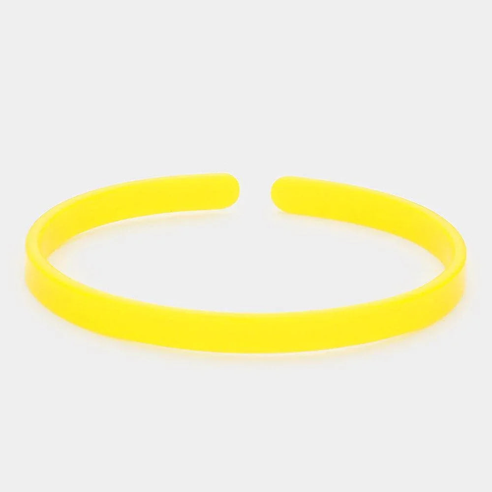 Yellow Acetate Adjustable Bracelet - Jewelry Store by Erik Rayo