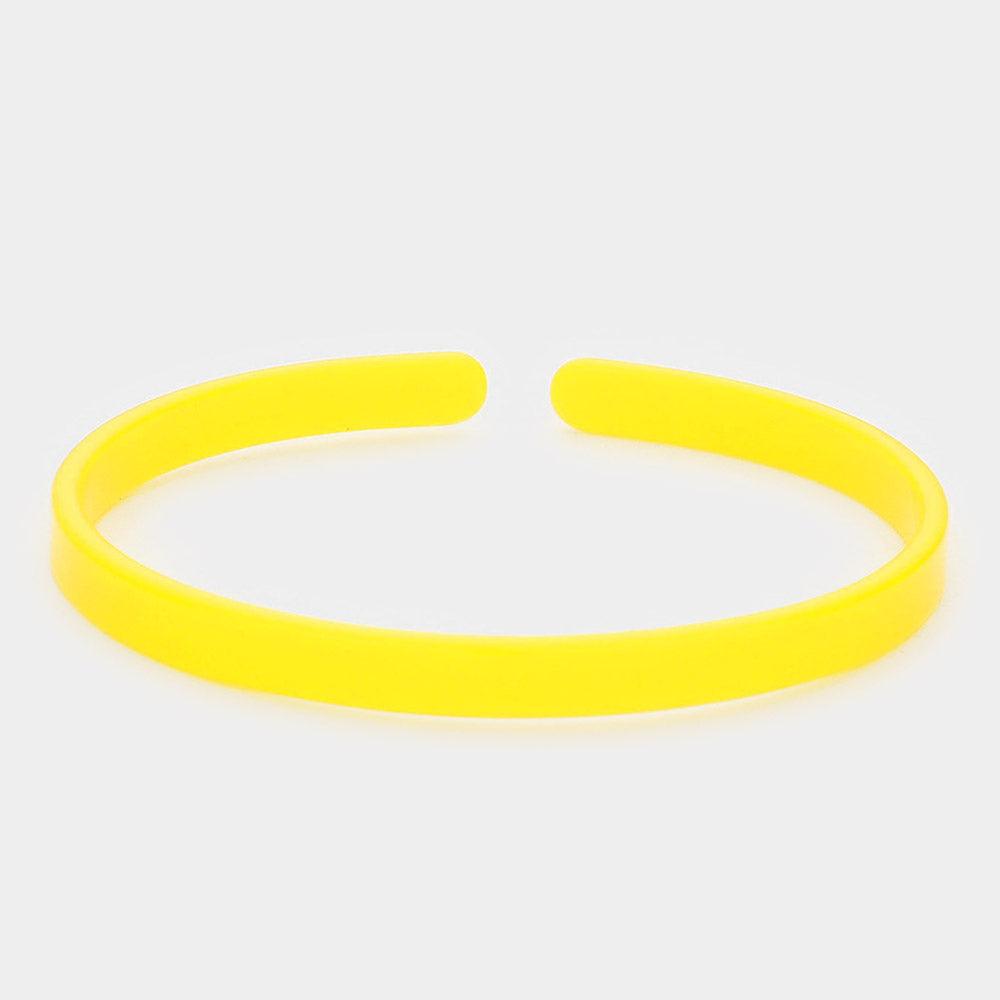 Yellow Acetate Adjustable Bracelet