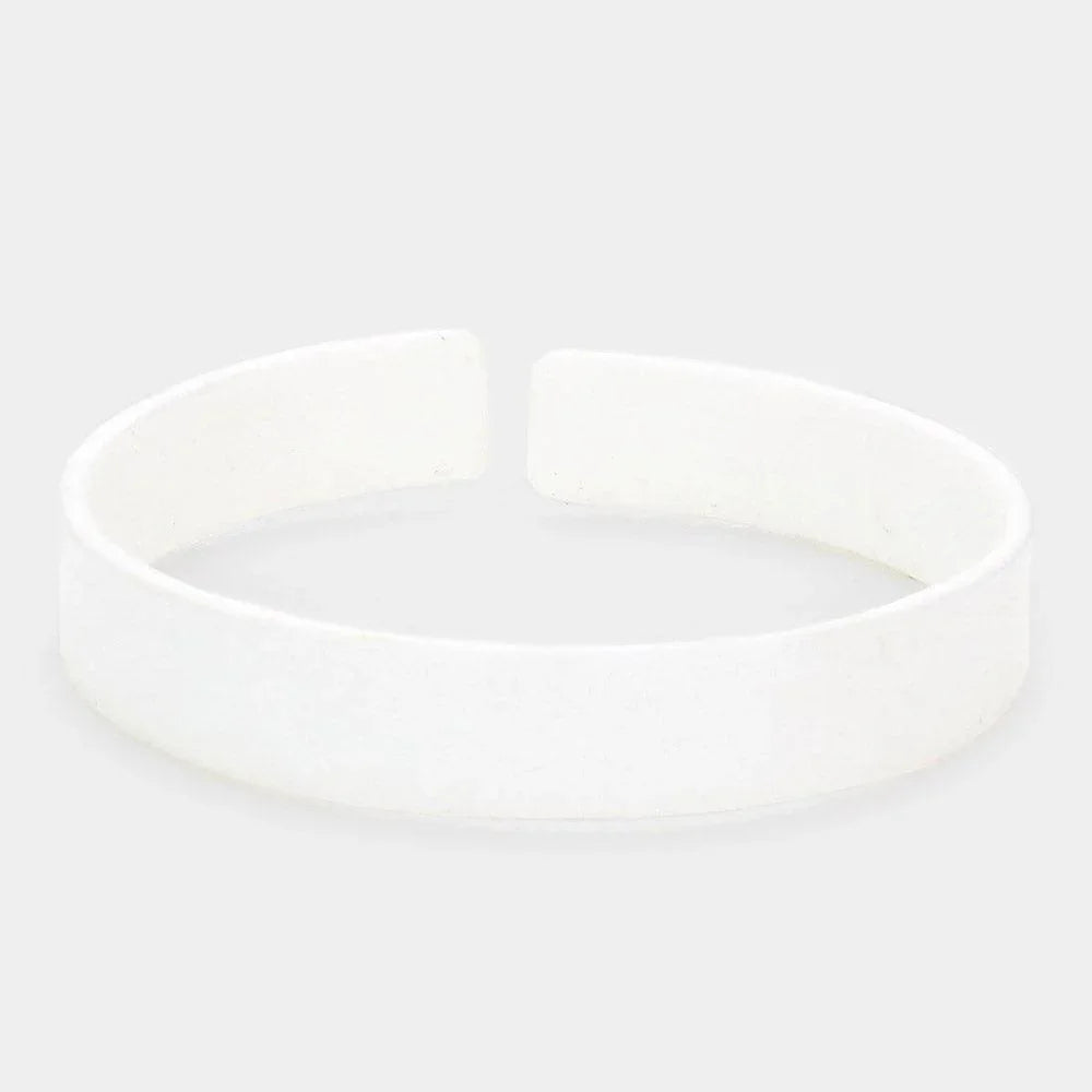 White Acetate Adjustable Bracelet - Jewelry Store by Erik Rayo