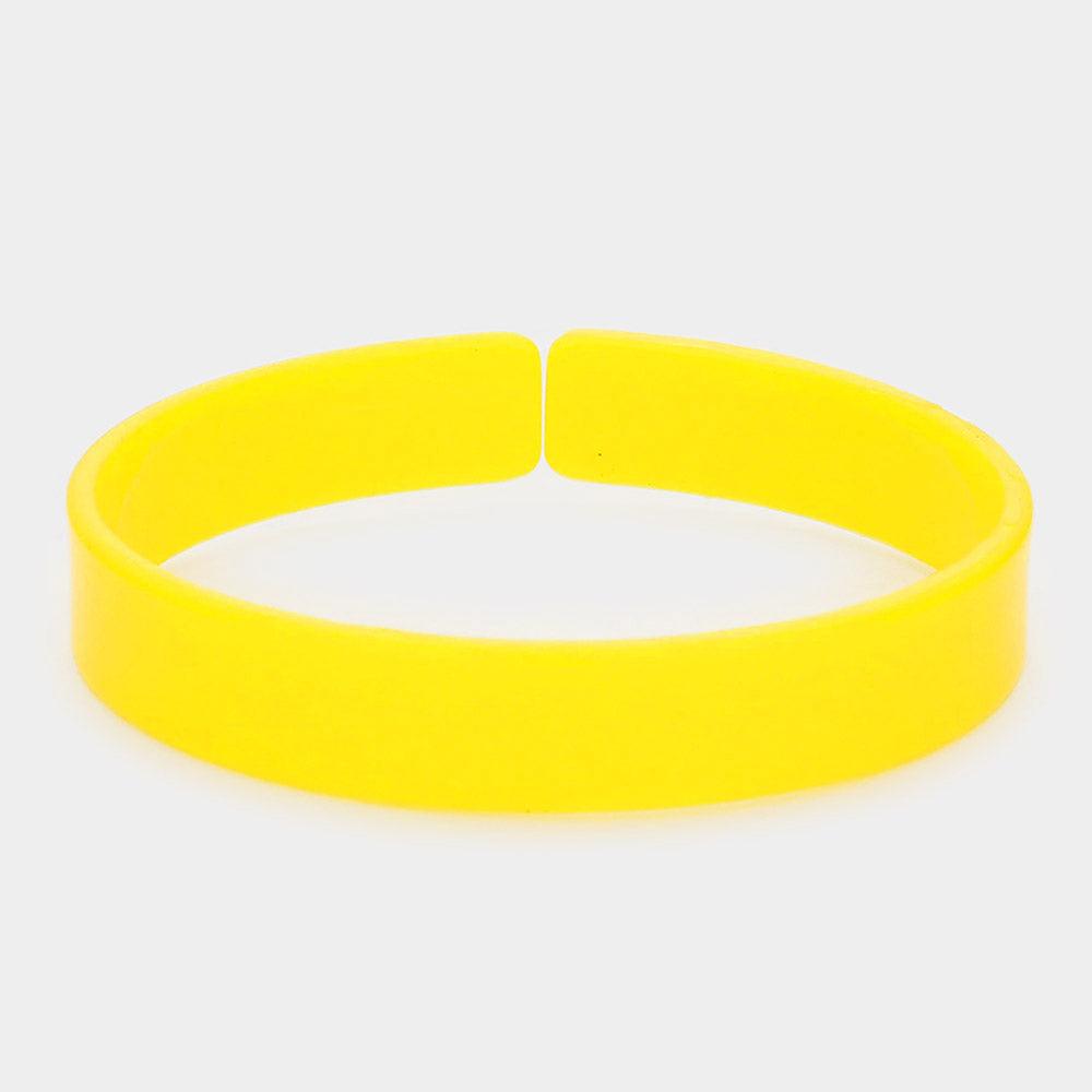 Yellow Acetate Adjustable Bracelet