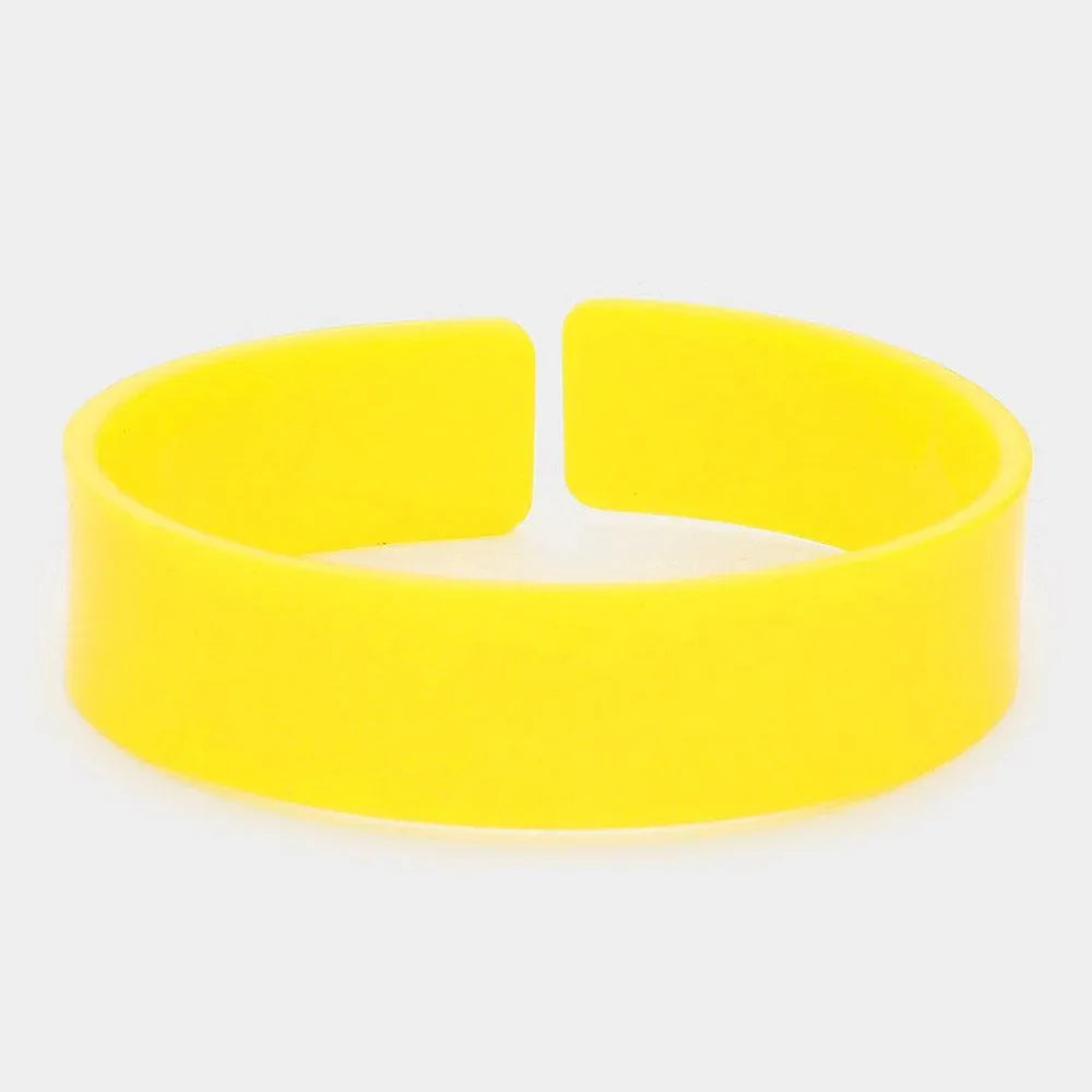 Yellow Acetate Adjustable Bracelet - Jewelry Store by Erik Rayo