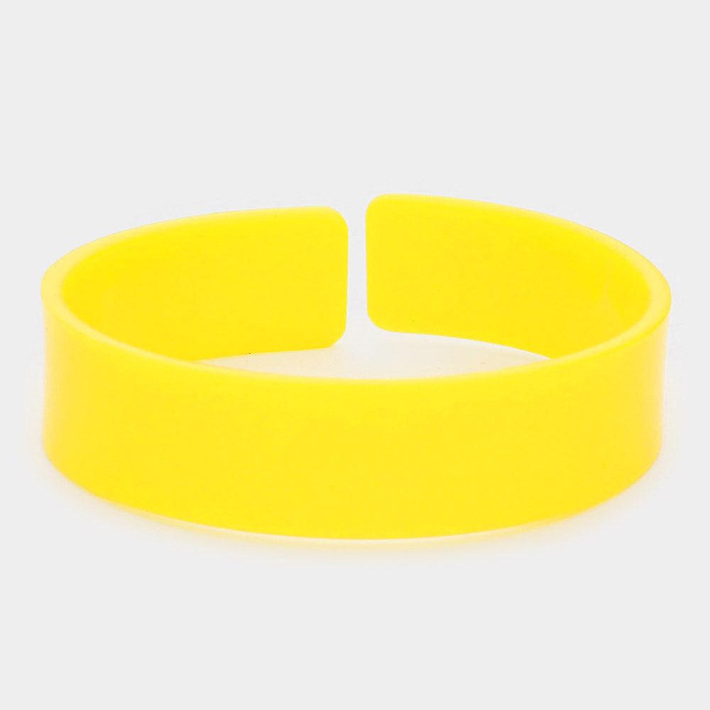 Yellow Acetate Adjustable Bracelet