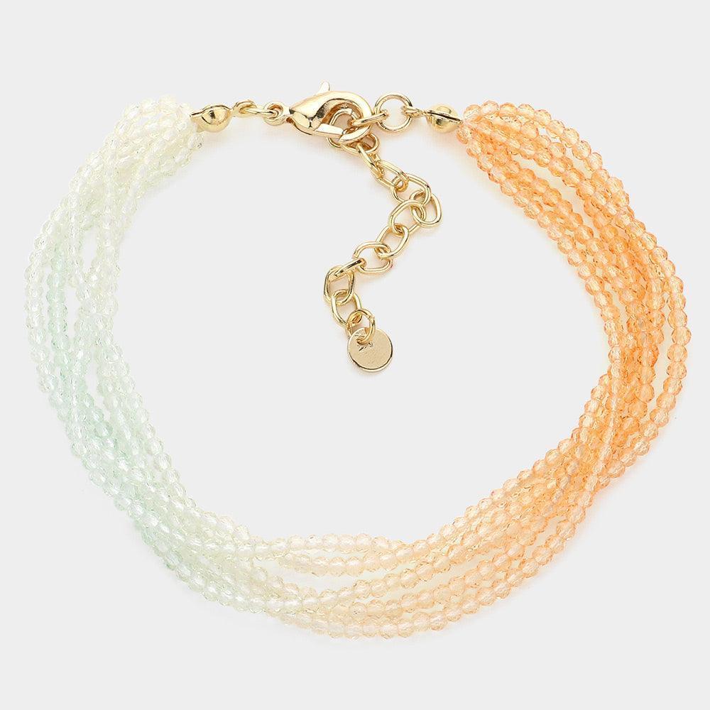 Gradation Seed Beaded Layered Bracelet - Jewelry Store by Erik Rayo