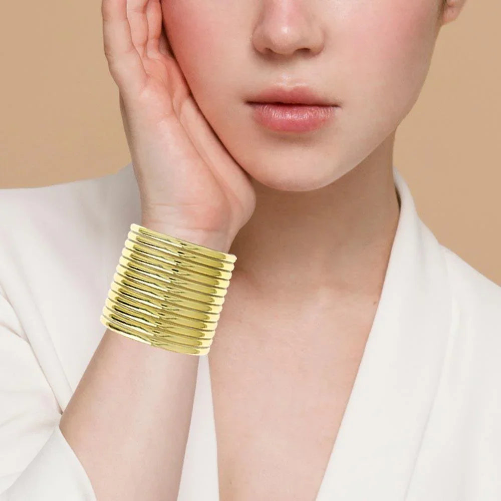 Gold Metallic Bracelet - Jewelry Store by Erik Rayo
