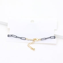 Load image into Gallery viewer, Gray Colored Chain Link Bracelet

