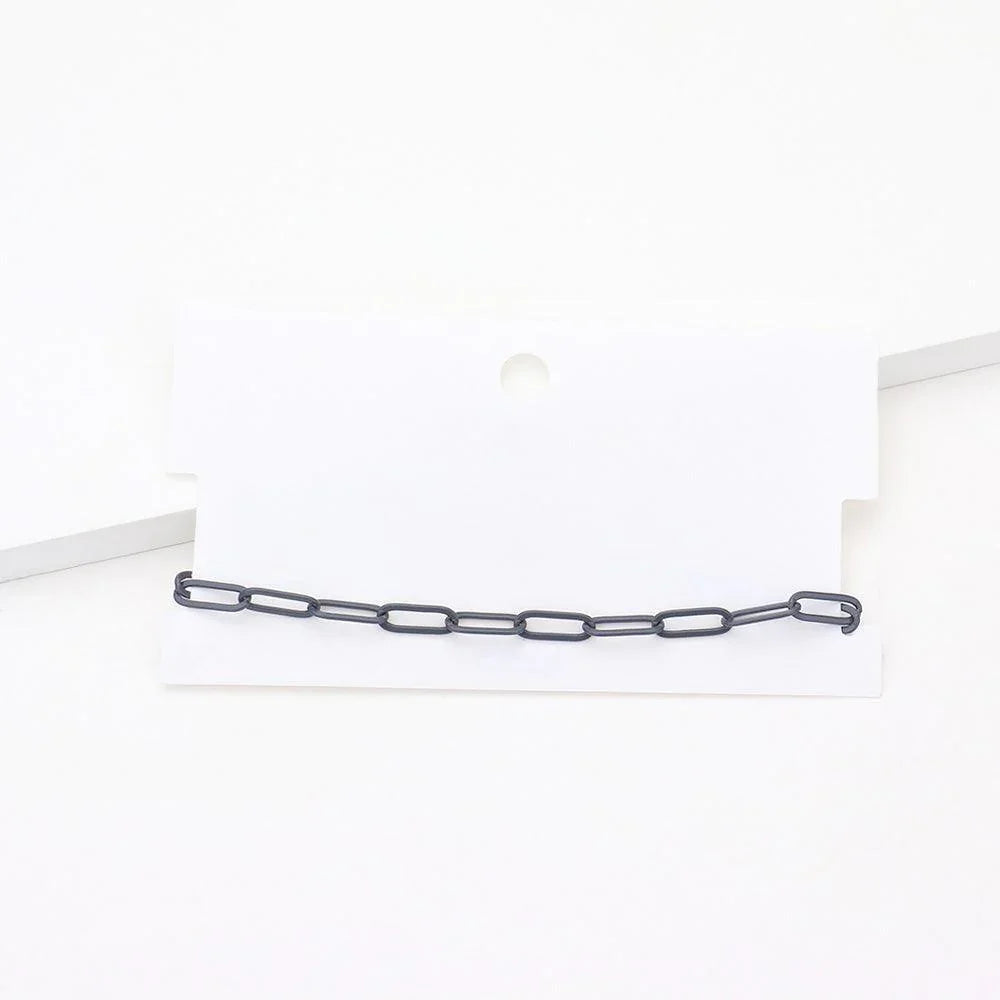 Gray Colored Chain Link Bracelet - Jewelry Store by Erik Rayo