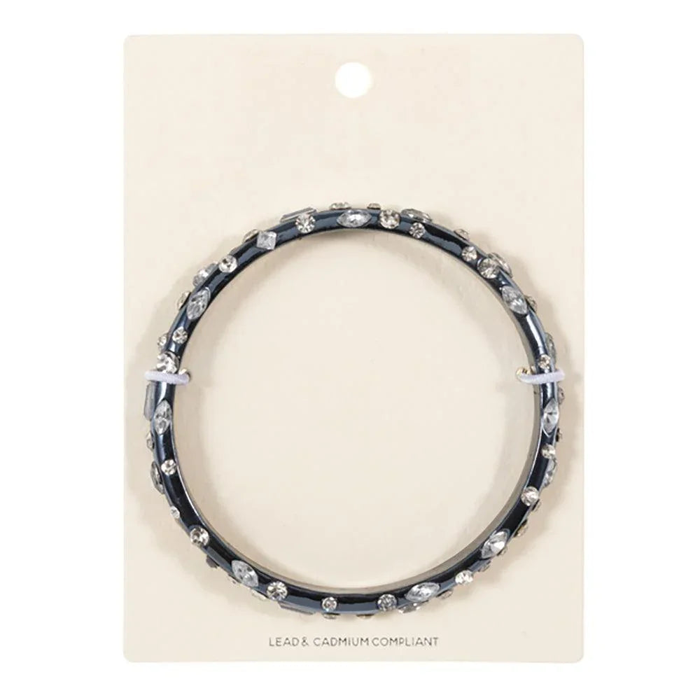 Black Multi Stone Paved Bangle Bracelet - Jewelry Store by Erik Rayo